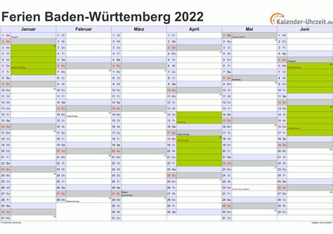 Wann ist ostern 2021 in deutschland? Ferien Baden-Württemberg 2022 - Ferienkalender zum Ausdrucken