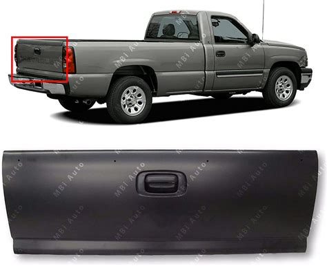 Mbi Auto Primered Steel Tailgate W Assembly For 1999 2000 2001 2002