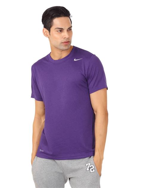 Purple Mens Shirts Nike Men Purple T Shirt 371684 547 Apparel
