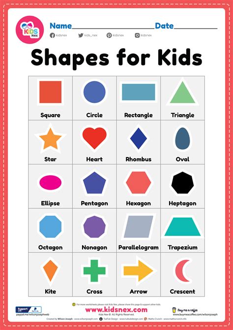 Printable 2d Shapes For Kindergarten