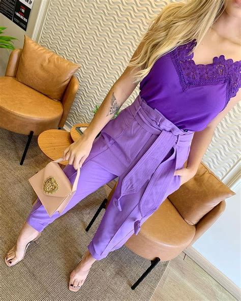 Maison Look Moda Feminina No Instagram “lavanda Uma Cor Que Veio