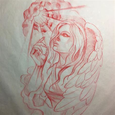 Angel Tattoo Drawing At Getdrawings Free Download