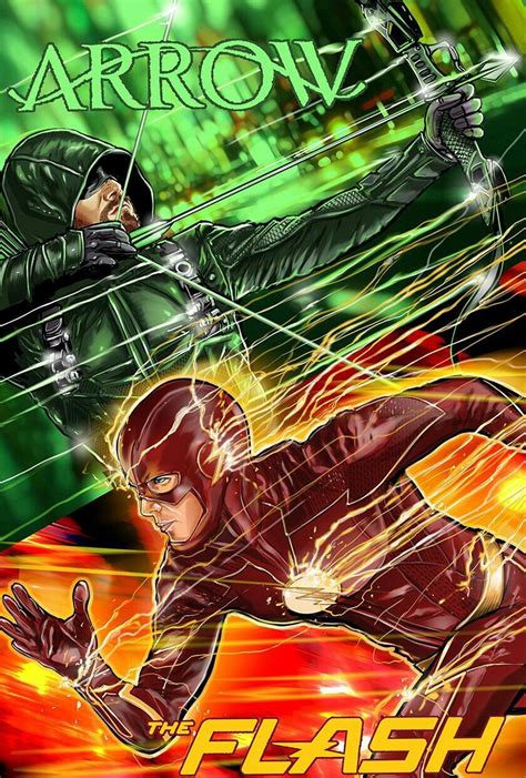 Green Arrow And The Flash Design 1 Flash Design Marvel Superheroes