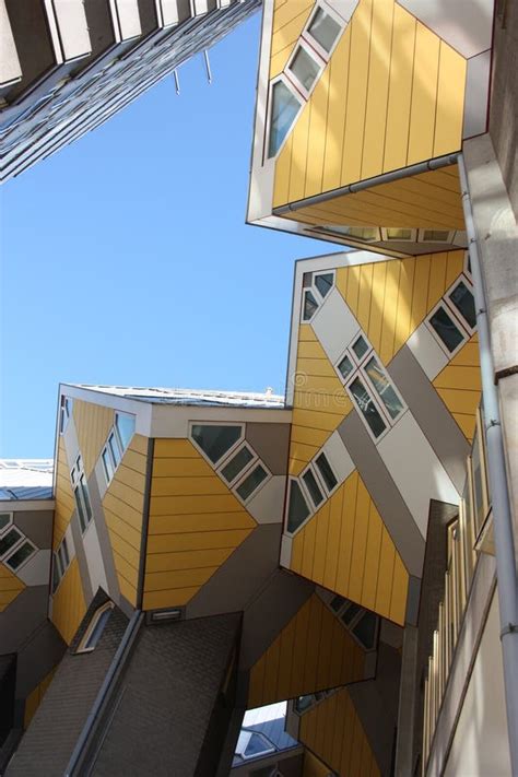 Tourism Among The Cubic Houses Of Rotterdam Editorial Stock Photo