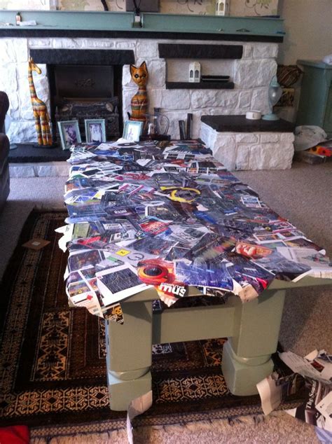 This diy project shows you how to decoupage the top of a coffee table to turn it into a designer quality piece of furniture. Decoupage coffee table. Husbands electronic magazines ...