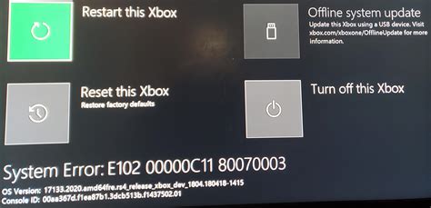 Solved Xbox One System Error E102 Code Problem Issue