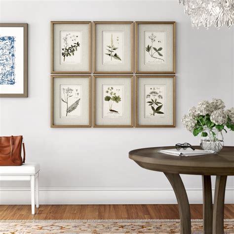 Three Posts Floral Botanical Study By Grace Feyock 6 Piece Picture