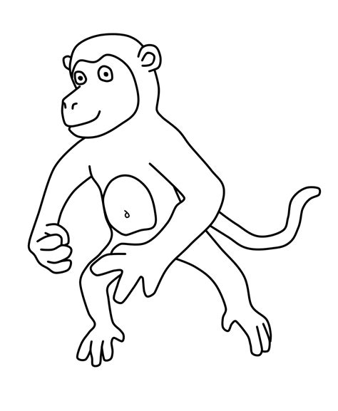 Cute free monkeys coloring page to download. Free Printable Monkey Coloring Pages For Kids