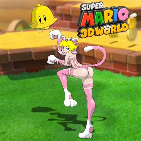 Rule 34 Ass Blonde Hair Blush Breasts Cat Peach Cat Suit Female Furry Gloves Mario Series