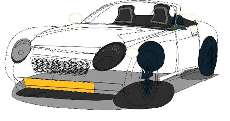 Yellow Convertible Sports Car Clip Art At Vector Clip Art