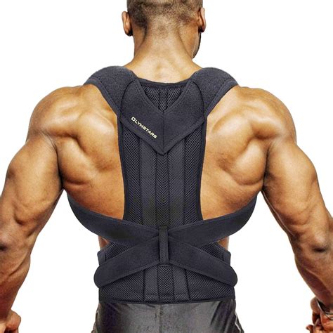 Olymstars Posture Corrector For Women Men Adjustable Breathable Back Posture Corrector