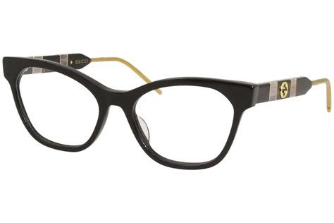 Gucci Gg0600o 001 Eyeglasses Womens Blackgrey Full Rim Optical Frame 54mm
