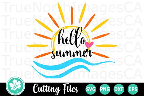 Hello Summer - A Summer SVG Cut File