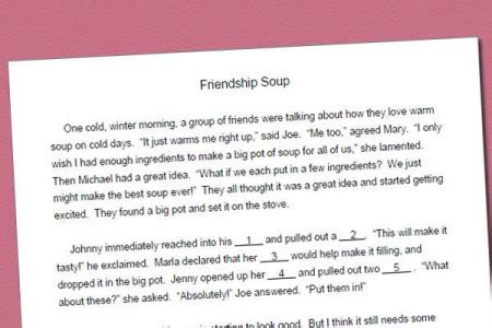 Summer word search offers the best in online, tablet, desktop, and phone gameplay regardless if you are at home. Fill-in Story for /s/: Friendship Soup | Speech Therapy Ideas