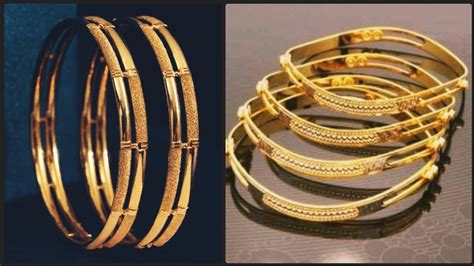 Daily Wear Light Weight 22k Gold Bangles Design 2020 Youtube