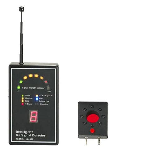 Multi Use Rf Bug Detector With Acoustic Display Camera Lens Finder