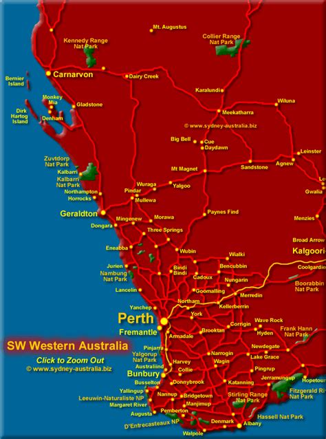 map of sw western australia arlana nannette