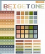 Beige tone color schemes, color combinations, color palettes for print ...