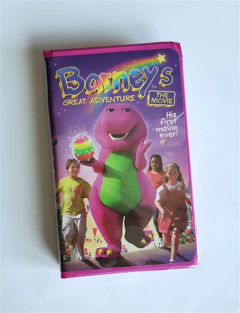 Barneys Very First Movie Barney Video Vhs Barneys Etsy