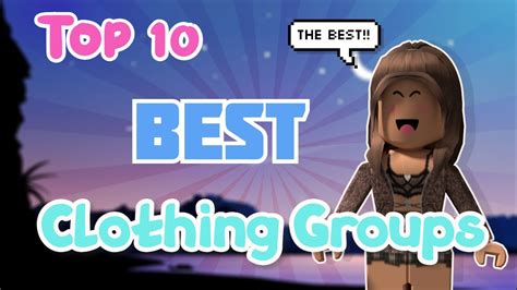 Top 10 Best Clothing Groups On Roblox 2021 Youtube