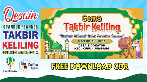 Free Download Desain Spanduk Takbir Keliling Idul Adha H File Cdr Youtube