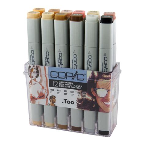 Copic Classic Marker 12 Set Skin Tone Colors