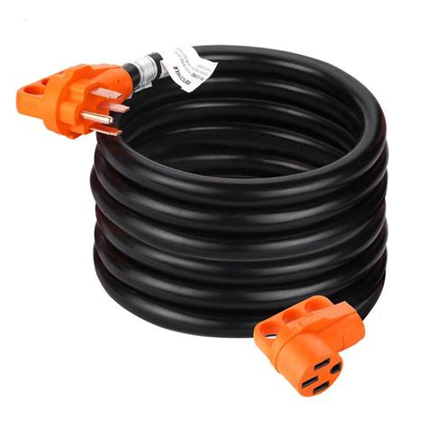 Gogreen Power 36 50 Amp Rv Extension Cord Plug With Handles Orange