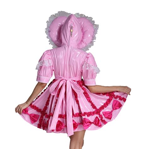 Buy Gocebaby Adult Baby Sissy Lockable Maid Pvc Pink Dress Uniform