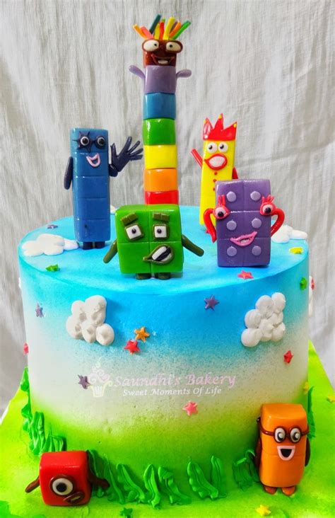 Numberblocks Themed Birthday Cake Birthday Cake Numbe