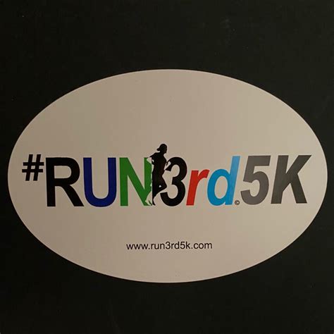 Run3rd 5k Sticker R3a