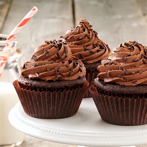 Buttermilk Chocolate Cupcakes Recipe Taste Of Home