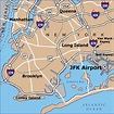New York map of airports - ToursMaps.com