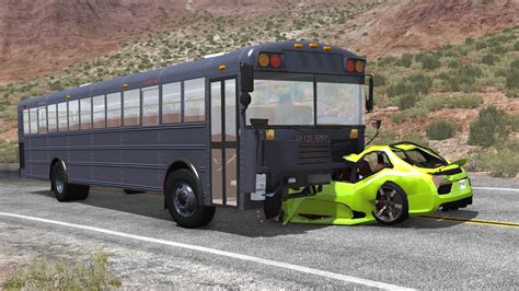Bus Vs Car Crash Testing Beamng Drive Otosection