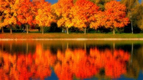 Fall Colors Reflection Wallpapers Wallpaper Cave