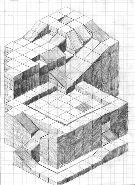 Gags' Blog: Drawing: Isometric Sketch