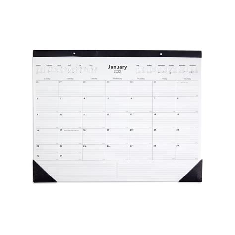 Tru Red 2022 17 X 22 Desk Pad Calendar Blackwhite Tr12951 22