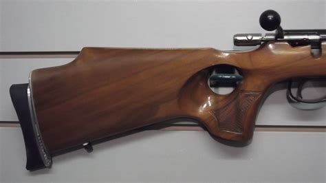 22lr Anschutz 1417 Walnut Thumbhole Carbine Including Sak Sound