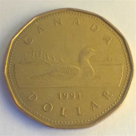 1991 - Canada 1987 to 2011 - Elizabeth II - One Dollar (Loonie) | OFCC ...