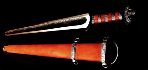 Saxon Sword With Pattern Welded Blade Design Is Based On A 9th Century