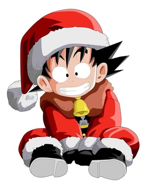 An Anime Character Wearing A Santa Hat And Sitting On The Ground With His Legs Crossed