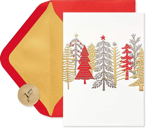 Papyrus Christmas Cards Boxed Whimsical Trees 12 Count Amazonca