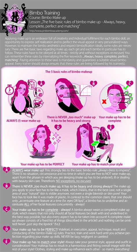 The Pba Guide To Bimbo Makeup 2 The 5 Basic Rules For Bimbo Make Up