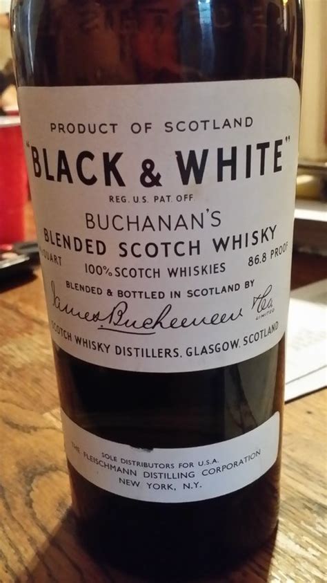 Buchanans Black And White Blended Scotch Whiskey Yearvalue