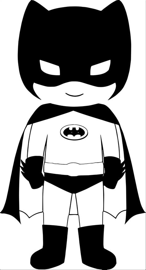 Image Result For Black And White Superhero Clipart Batman Coloring