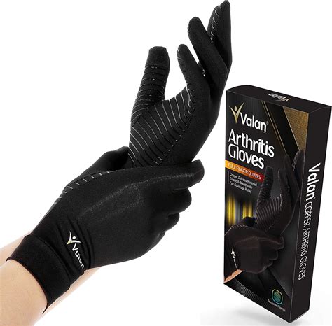 Valan Compression Gloves For Women And Men Full Finger Copper