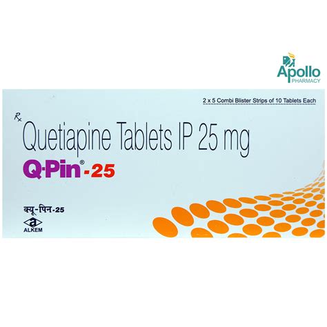 Q Pin 25 Tablet Uses Side Effects Price Apollo Pharmacy