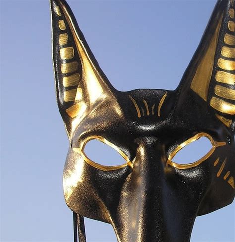 Reserved For Helena Egyptian God Anubis Leather Mask