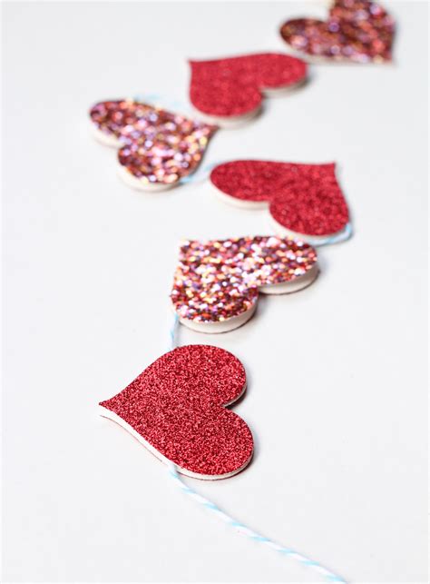Diy Heart Garland The Crafted Life