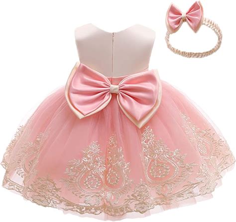 Avazu 0 6t Big Bowknot Pageant Lace Embroidery Dress