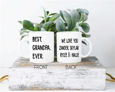 Best Grandpa Ever Coffee Mug Fathers Day Etsy In 2020 Grandpa